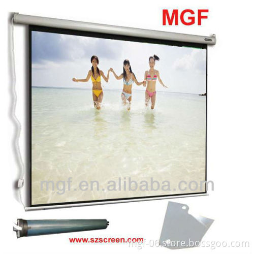 Hexagon Casing Electric Projection Screen with Tubular Motor
